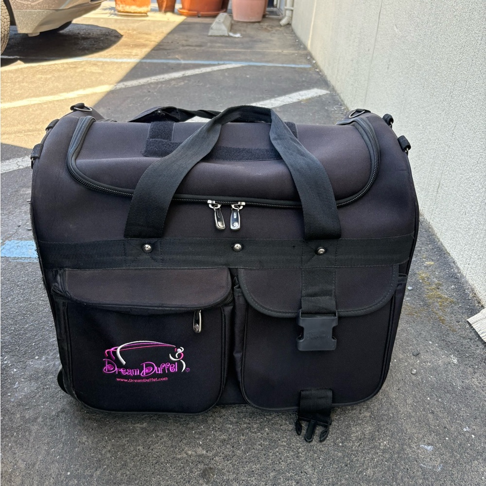 Large Rolling Dream Duffel Dance Bag with Hanging Rack - Picture 3 of 5